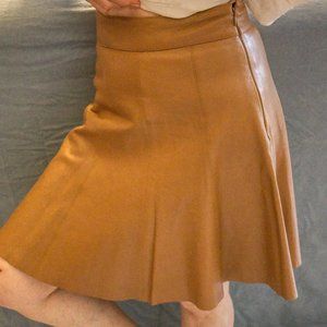 Flirty Leather Skirt